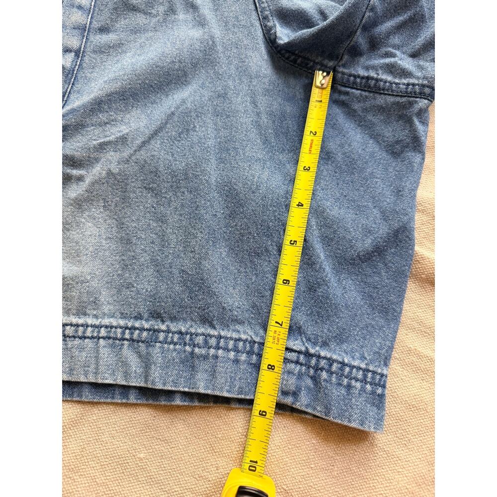Vintage Sun River Clothing Co 90's Denim Cargo Hiking Shorts Size 36 Utility - Picture 9 of 12